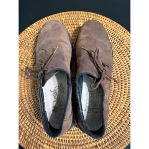 Rieker Antistress‎ Womens Brown Leather Lace Up Lug Sole Oxford Shoes 5 thumbnail 3