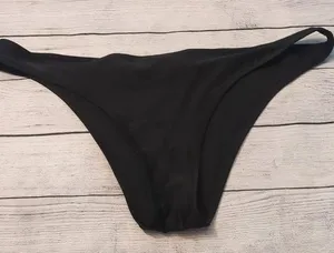 Aerie cheekier plus coquine black swim bottoms size XL thumbnail 1