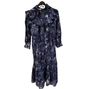 NEW LoveShackFancy Eyelet Lace Tie Dye Ruffle Dress thumbnail 3