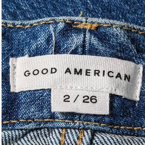 Good American Good Classic‎ Raw Hem Jeans 2/26 NWT thumbnail 9