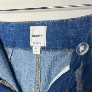 Maeve The Colette High Rise Wide Leg Crop Denim Jeans Size 29 Patch Pockets thumbnail 11