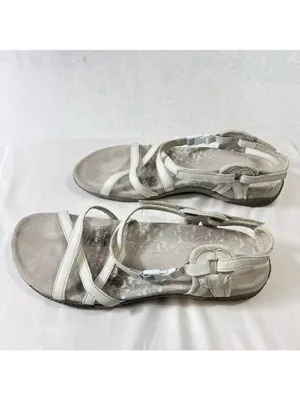 Merrell Sandals Womens 10 San Remo Strappy White Leather Casual Open Toe Hiking thumbnail 3