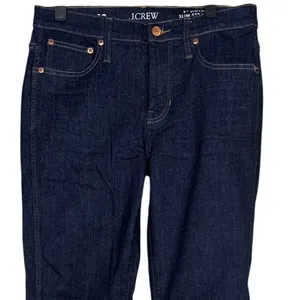J. Crew 9" Vintage Slim Straight Ankle Cropped Stretch Jean 28 Indigo Dark Blue thumbnail 3