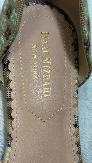 Isaac Mizrahi Green woven ballerina flats shoes thumbnail 3