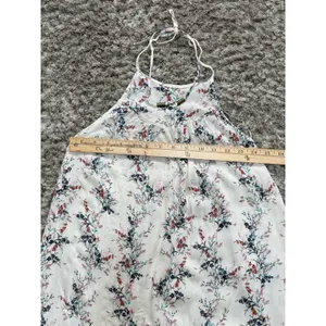 O’Neill Women’s Mini Dress Size S White Floral Print Halter Neck Rayon Beach thumbnail 10