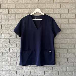 Figs Casma Three-Pocket Scrub Top Navy Blue Size Medium thumbnail 3