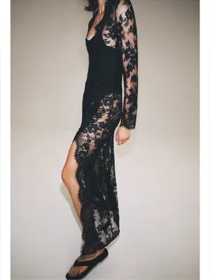Zara lace long dress. XS-S thumbnail 8