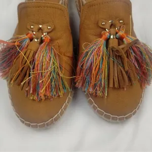 Nine West Women's Tan Shoes/Mules W/ Tassel Sz6.5M SKU3882 thumbnail 5