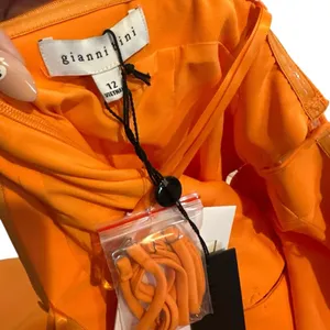 Gianni Bini Elegant Orange Strapless Dress thumbnail 12