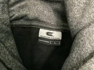 Colosseum Athletics Grey Oversized Hoodie Large Pockets Sweatshirt Drawstring thumbnail 2