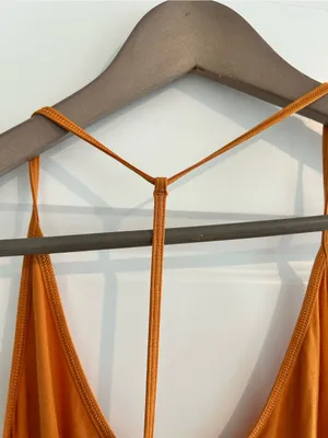 Lululemon Modal Silk Yoga Tank Top Mustard Yellow Size M / 8 thumbnail 11