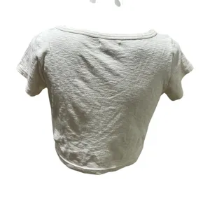 Madewell Women's Ivory Scoopneck Crop Tee Size M Short Sleeve Casual thumbnail 9