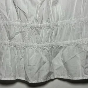 Madewell White Smocked‎ Square Neck Tie Front Tank Top XL thumbnail 7