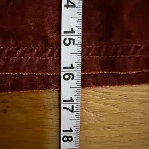 Free People Vivienne Velvet Orange skirt 8 crushed velvet rust orange thumbnail 6