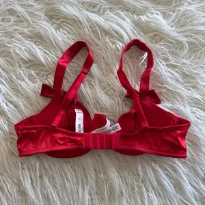 Victoria’s Secret Dream Angels Twinkle Bows Satin Bra Bright Vermillion Small thumbnail 8