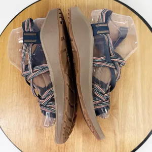 Chaco Zcloud ZX/2 Cloud Dual Strap Cushioned Sandals‎ Tan Blue Womens 8 thumbnail 5