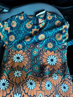 Maeve Teal & Orange Floral Maxi Dress thumbnail 3