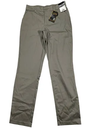 Lee Women’s Wrinkle-Resistant Straight Leg Pants Sz 4M Mushroom Mid Rise Comfort thumbnail 1