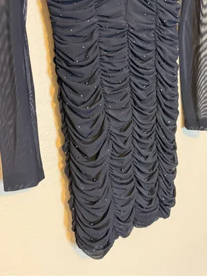 Revolve NBD On the Rocks Illusion‎ Lace Bodycon Mini Dress in Black Size XS thumbnail 5