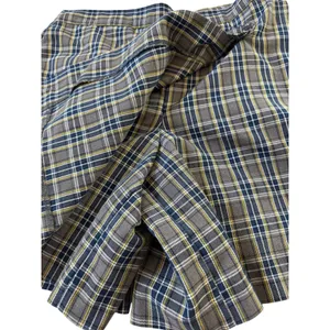 Vintage ‘90s Dennis Gray, Navy, Yellow & White Plaid Skort w/ Decorative Buckles thumbnail 10