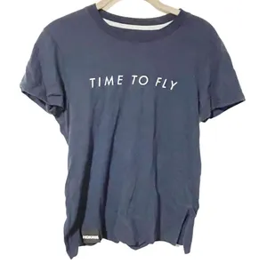 Hoka One One Size XS Blue Time to Fly Marken Tshirt Short Sleeve thumbnail 1