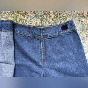 Vintage Y2K Tapemeasure denim jean skort, size 12 thumbnail 8