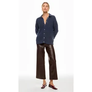 Central Park West Millie Oversized‎ Sweater Polo Navy Size XS thumbnail 3