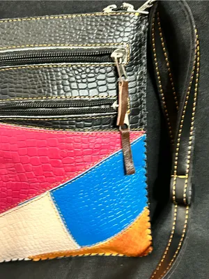 Vintage Multicolor Small Crossbody Purse Shoulder Bag thumbnail 5
