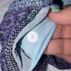 Lululemon Flow Y Sports Bra. Size: 6. Color: Ziggy Wee Purple. thumbnail 7