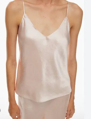 Aritzia Babaton Satin Cream Cami thumbnail 3
