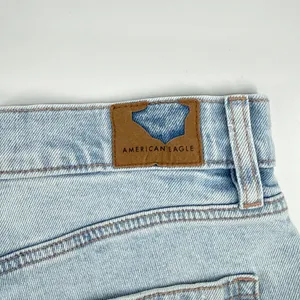 American Eagle Strigid Shorts Womens 4 High Waisted Distressed‎ Festival Denim thumbnail 4