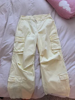 Wild Fable Butter Yellow Straight Cargo Pants thumbnail 4