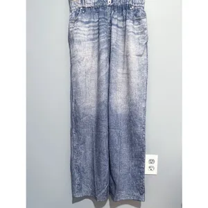 NWT Oddi Acid Washed Chambray Denim Jumpsuits Size Medium Casual thumbnail 9