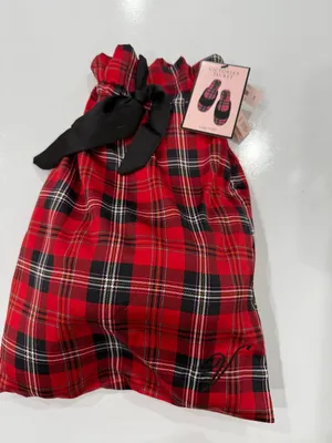 Victoria's Secret Red Plaid Slippers w/Bag Brand New NWT Size L thumbnail 3