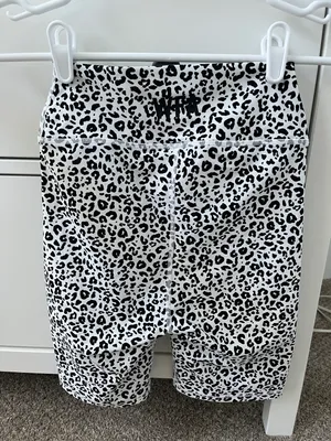 White Fox Cheetah Biker Shorts thumbnail 2