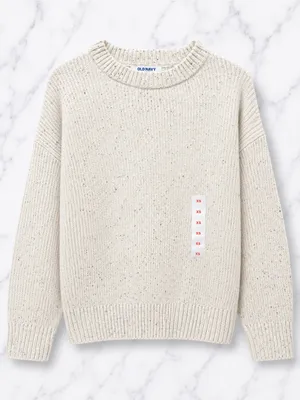Old Navy Cream Speckled Knit Sweater | Size XS thumbnail 2