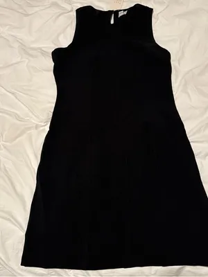 a new day Black Sleeveless Midi Shift Dress thumbnail 1