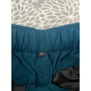 Teal Blue Jogger‎ Scrub Pants sz XS High Waisted Cargo Pocket Pull On Athleisure thumbnail 3