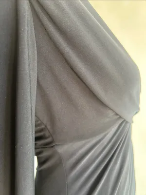 Lauren Ralph Lauren Faux Wrap V-Neck Black Dress Size 4 thumbnail 16