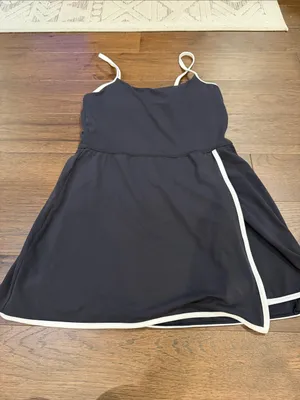 All in Motion Black Soft Wrap Active Tennis Dress Size S/M - C1-512 thumbnail 2