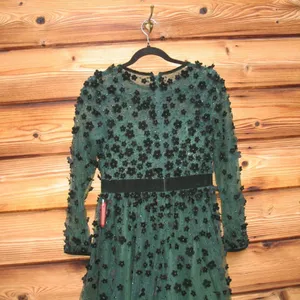 Mac Duggal 67007 Womens Green Embellished Illusion Fit & Flare Dress Gown thumbnail 10