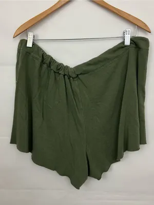 aerie Olive Green Pull-On Lounge Shorts with Drawstring Waist XL thumbnail 3