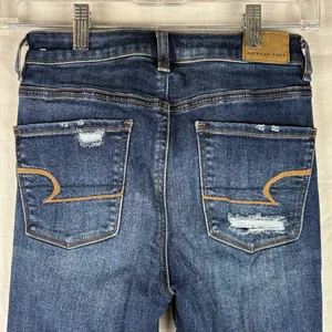 American Eagle Highest Rise Jegging Dark Wash Size 00 Short thumbnail 4