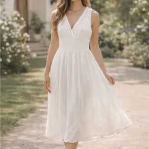 Maeve by Anthropologie‎ White Gauze Dress – Size Small thumbnail 11