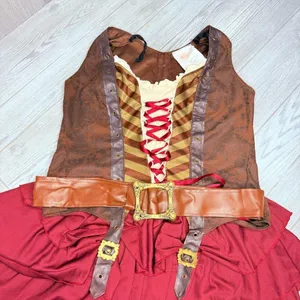 Eye candy Sexy Swashbuckler Captain Halloween costume shirt belt skirt L cosplay thumbnail 3