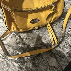 Nine West Yellow Faux Leather Crossbody Bag thumbnail 9