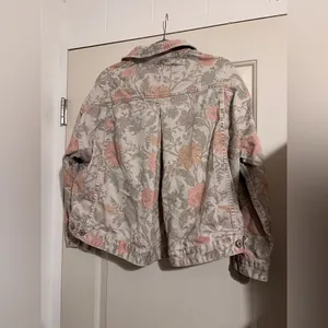 We The Free People Opal Swing‎ Floral Denim Jacket Bohemian thumbnail 4