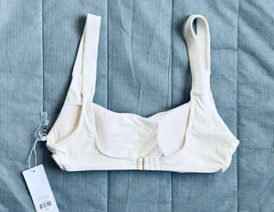 Quint Soul NWT Malibu High Rise Ivory/White Ribbed Bikini Set - S/M thumbnail 11