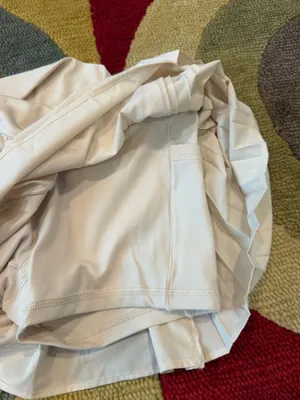 NWT Offline by Aerie Real Good Athletic Shorts Flowy Pleated Beige Size XS thumbnail 5