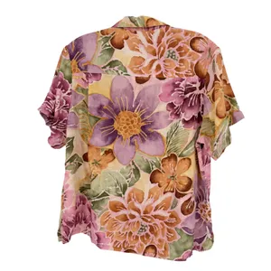 Jams World Tropical Hawaiian Shirt Women M Pink Vintage Y2K Retro Beach Coastal thumbnail 6